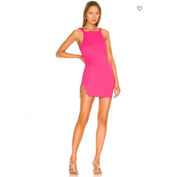 H:ours‎ Revolve sz S pink chain back Cassia mini party dress NWT - Picture 4 of 16